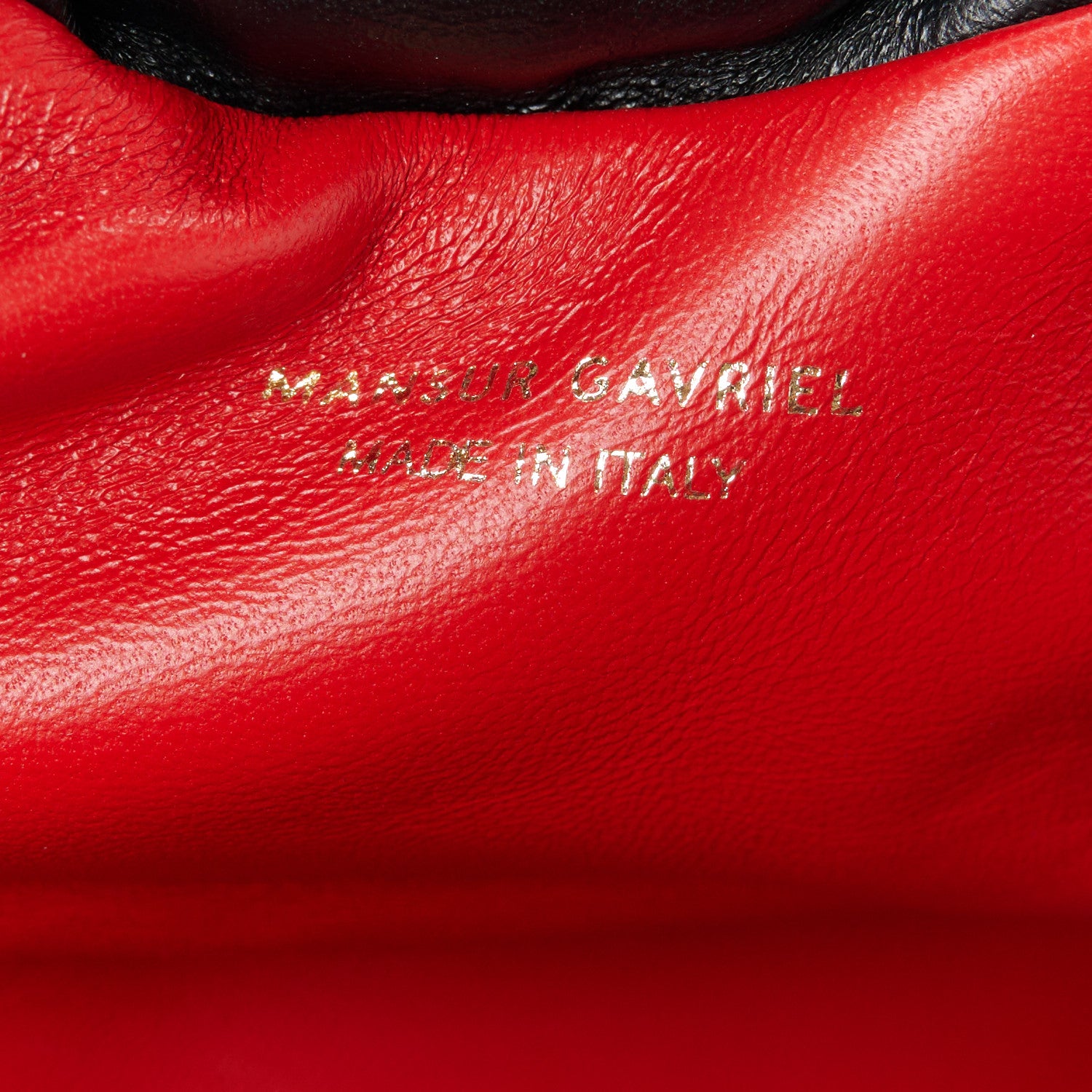 Mansur Gavriel Lambskin Mini Cloud Clutch Black Flamma 6 of 9