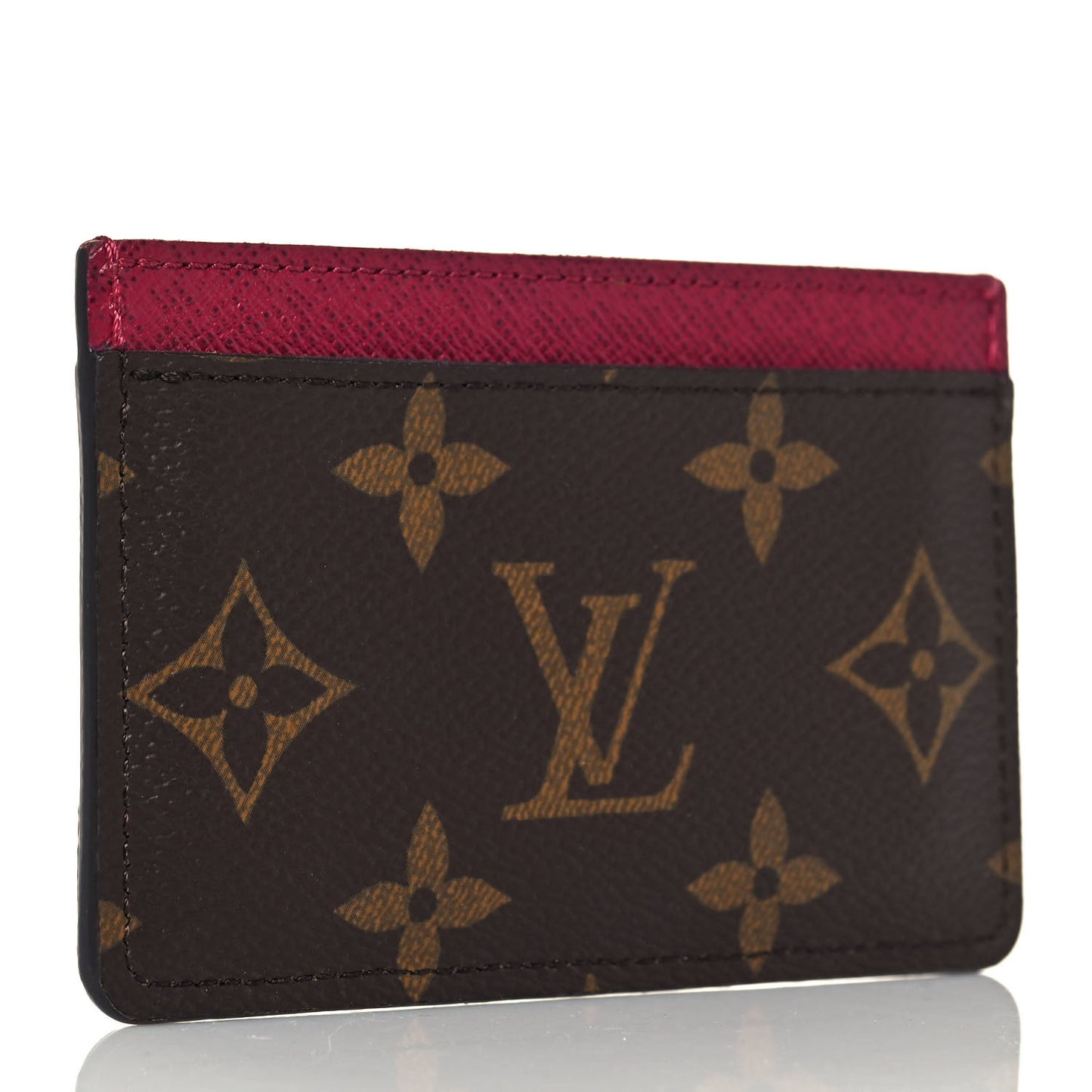 Monogram Card Holder Fuchsia