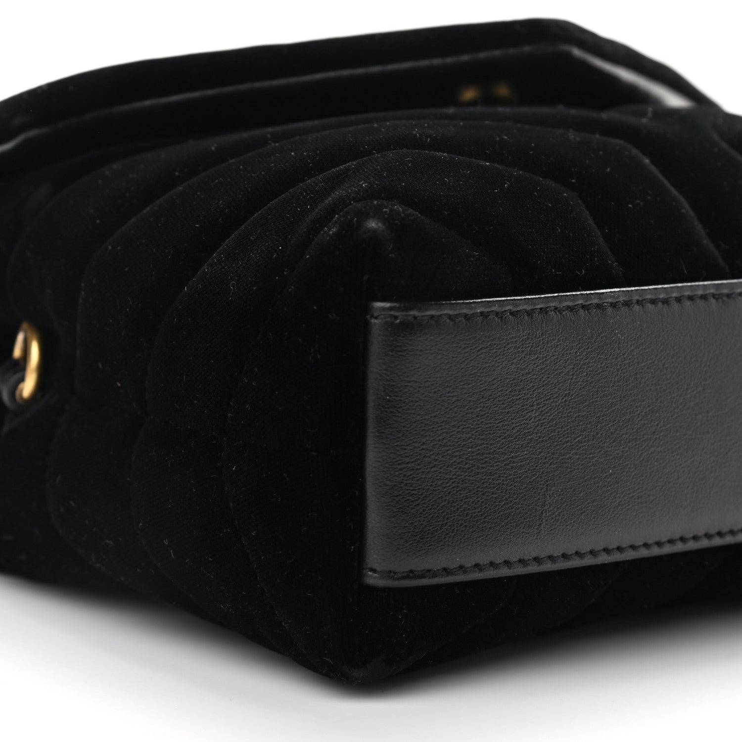 Saint Laurent Velvet Y Quilted Monogram Toy Loulou Chain Satchel French Black 8 of 11