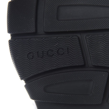 Gucci Nappa Mesh Chambre des Squelettes Mens Aguru Sandals 9 Black Gold 8 of 9