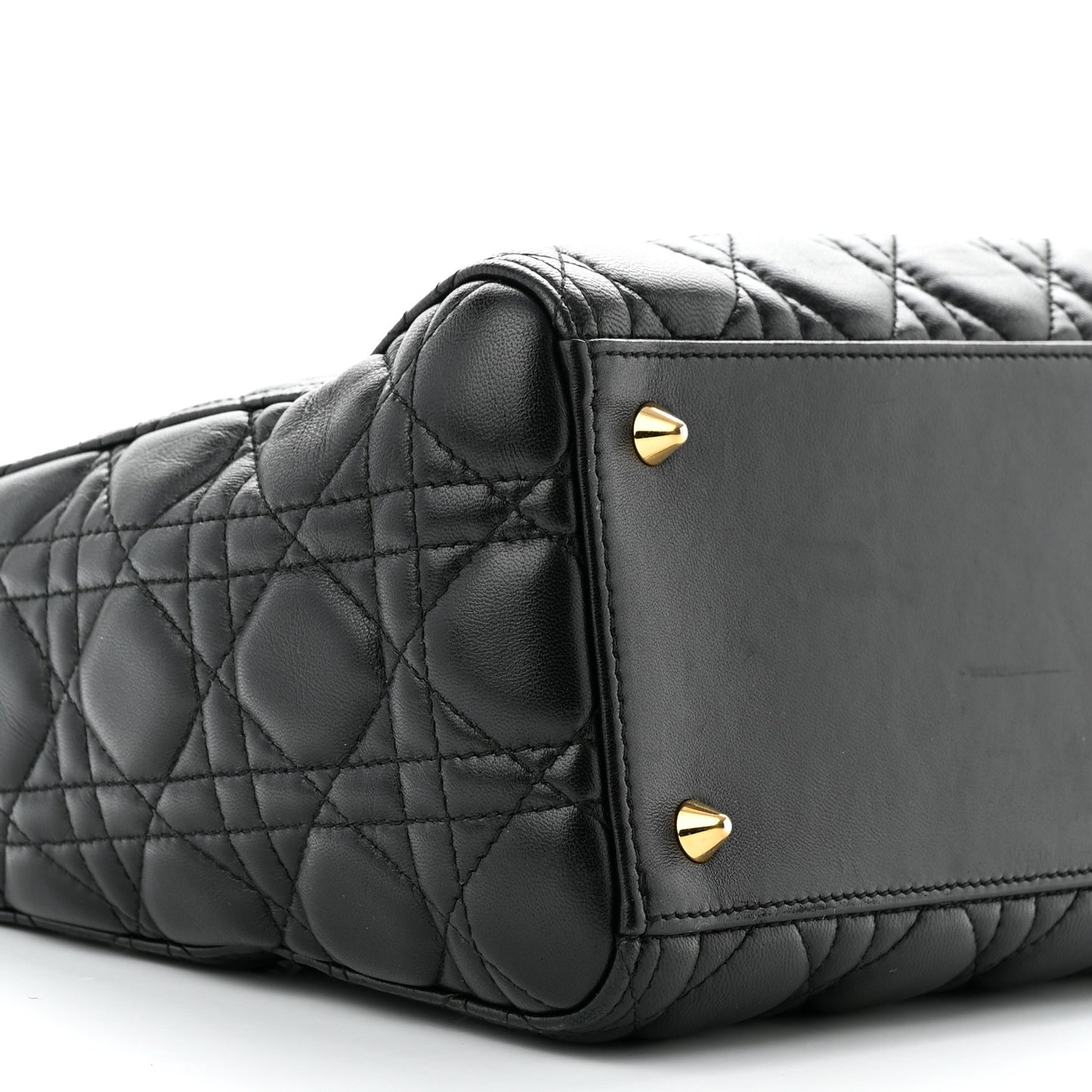 Lambskin Cannage Medium Lady Dior Black