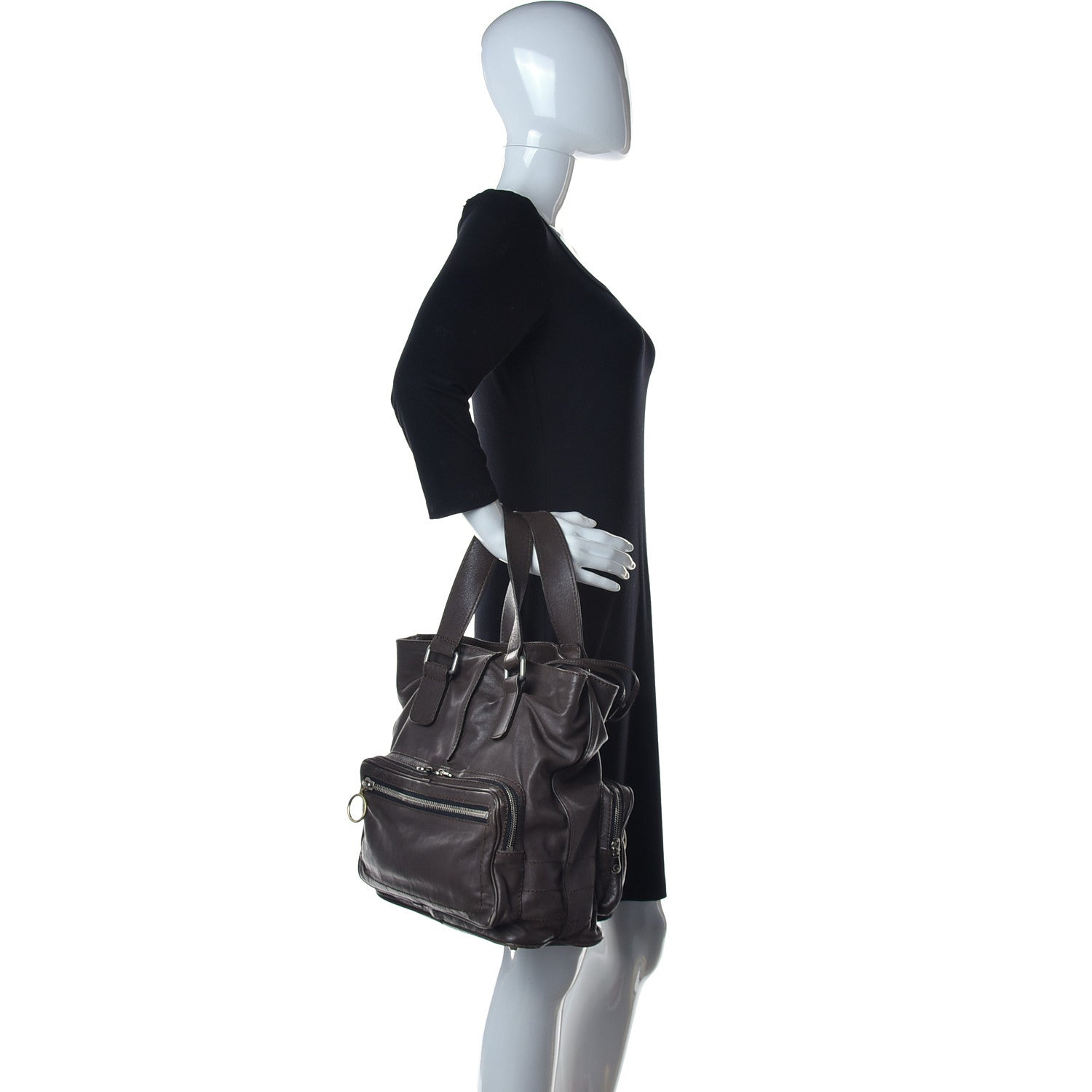 Chloe Calfskin Betty Tote Chocolate 2 of 19