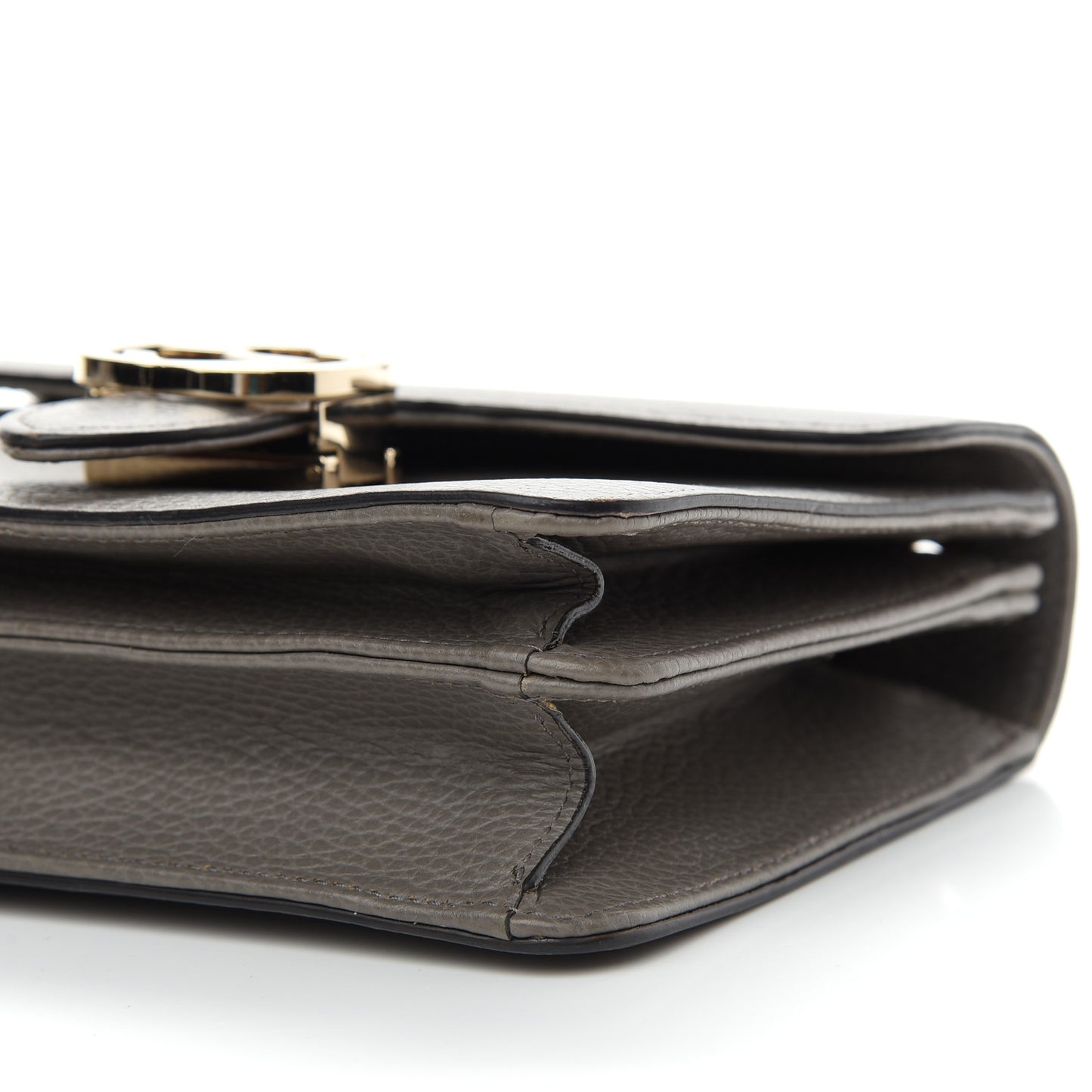 Dollar Calfskin Small Interlocking G Shoulder Bag Loess