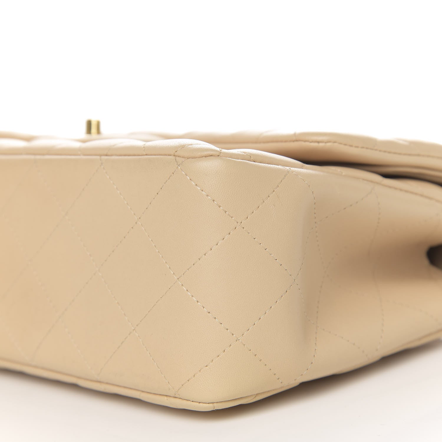 Chanel Lambskin Quilted Jumbo Double Flap Beige Clair 11 of 12