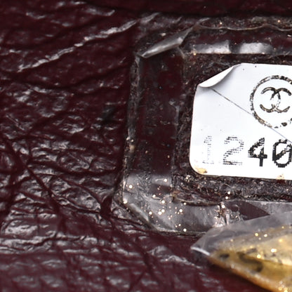 Chanel Lambskin Quilted Jumbo Single Flap Dark Red 6 of 17
