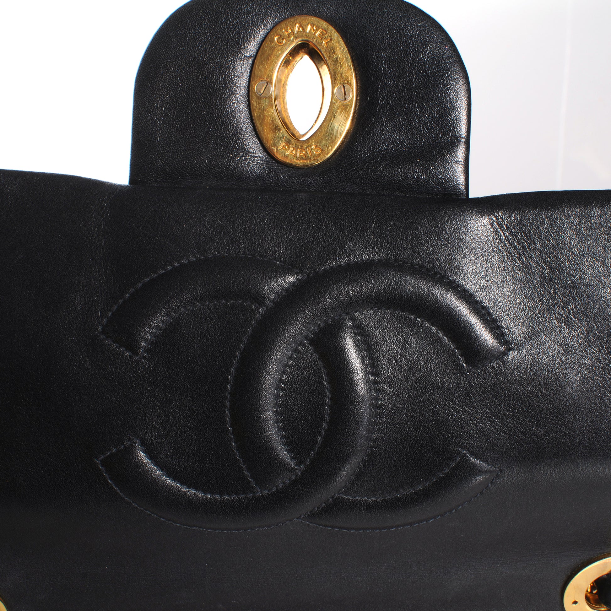 Chanel Lambskin XL Jumbo Flap Black 6 of 10