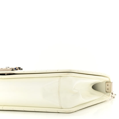 Chanel Glazed Calfskin Large Boy Reverso Flap White 10 of 13
