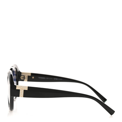 Tiffany Crystal T Round TF 4227-B Sunglasses Black 3 of 10