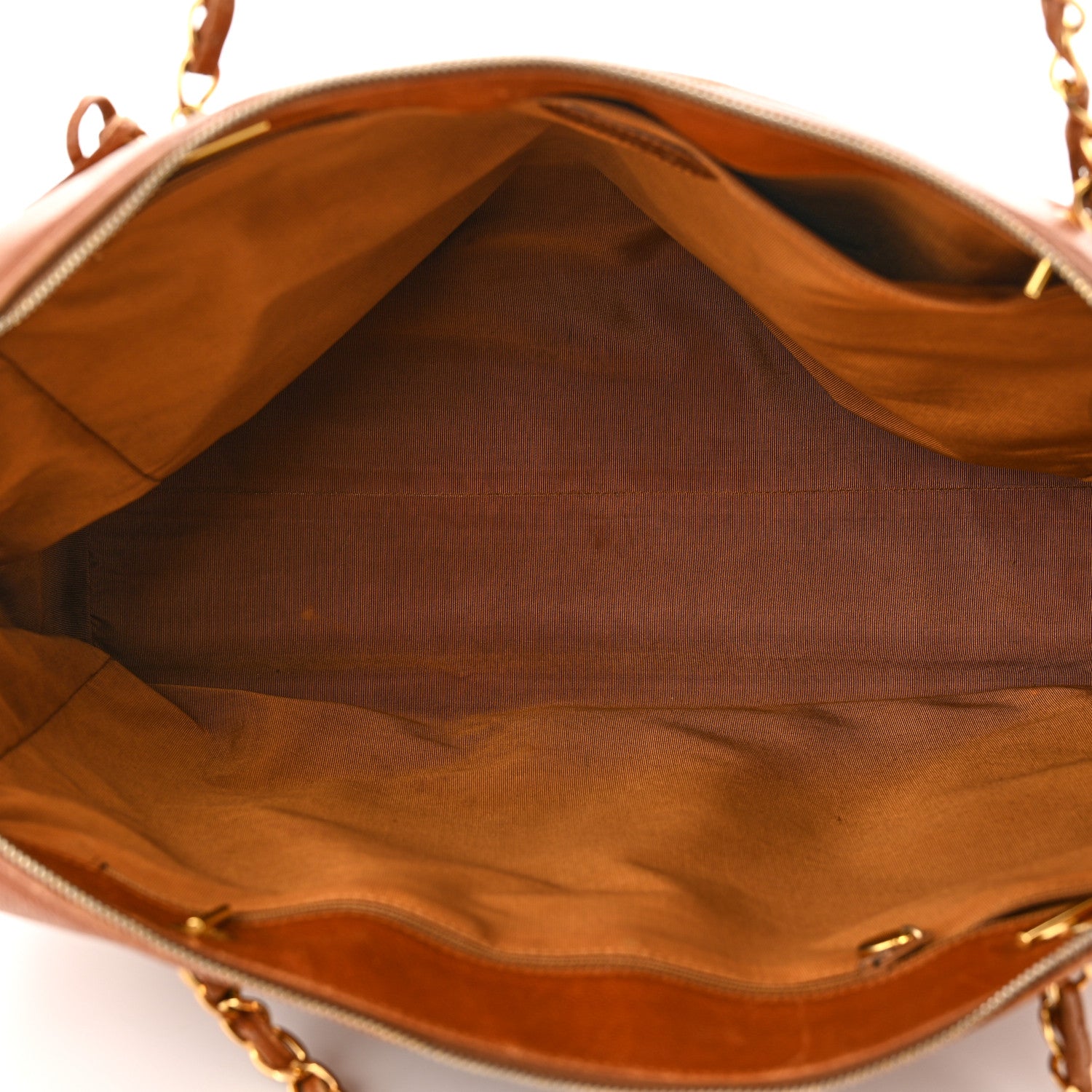 Chanel Caviar Large CC Shoulder Bag Light Brown 5 of 12