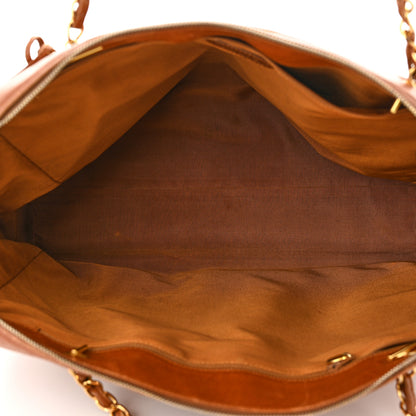 Chanel Caviar Large CC Shoulder Bag Light Brown 5 of 12