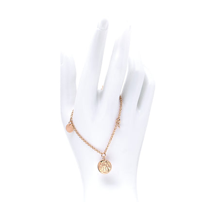 Hermes 18K Rose Gold Diamond PM Ex-Libris Bracelet ST 2 of 7