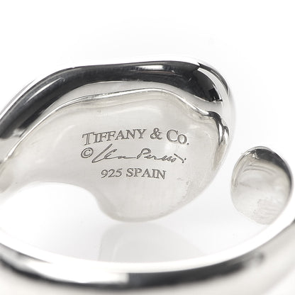 Tiffany Sterling Silver Diamond Elsa Peretti Full Heart Ring 52 6 5 of 6