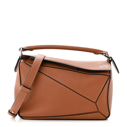 Loewe Calfskin Small Puzzle Bag Tan 1 of 11