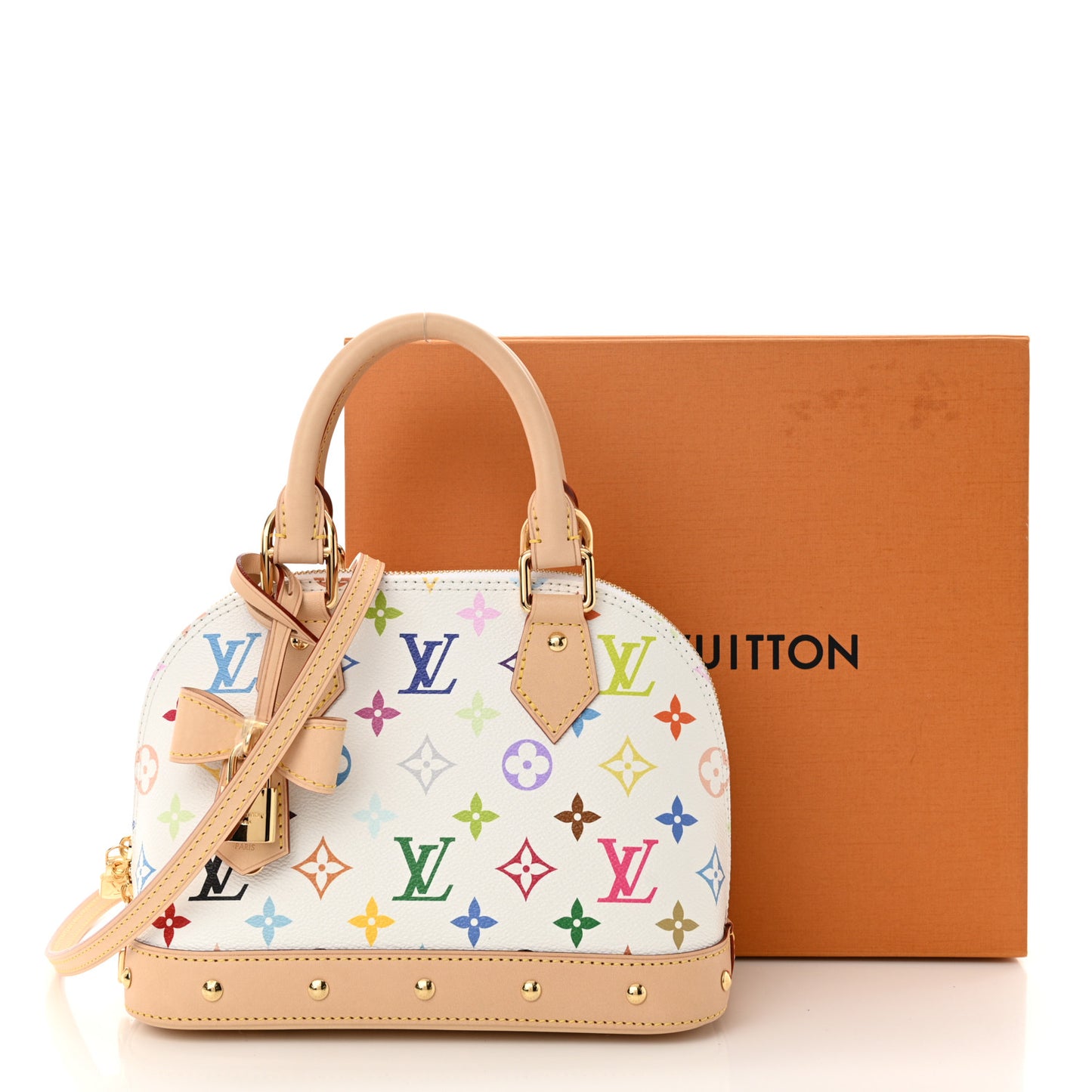 LV x TM Monogram Multicolor Alma BB White