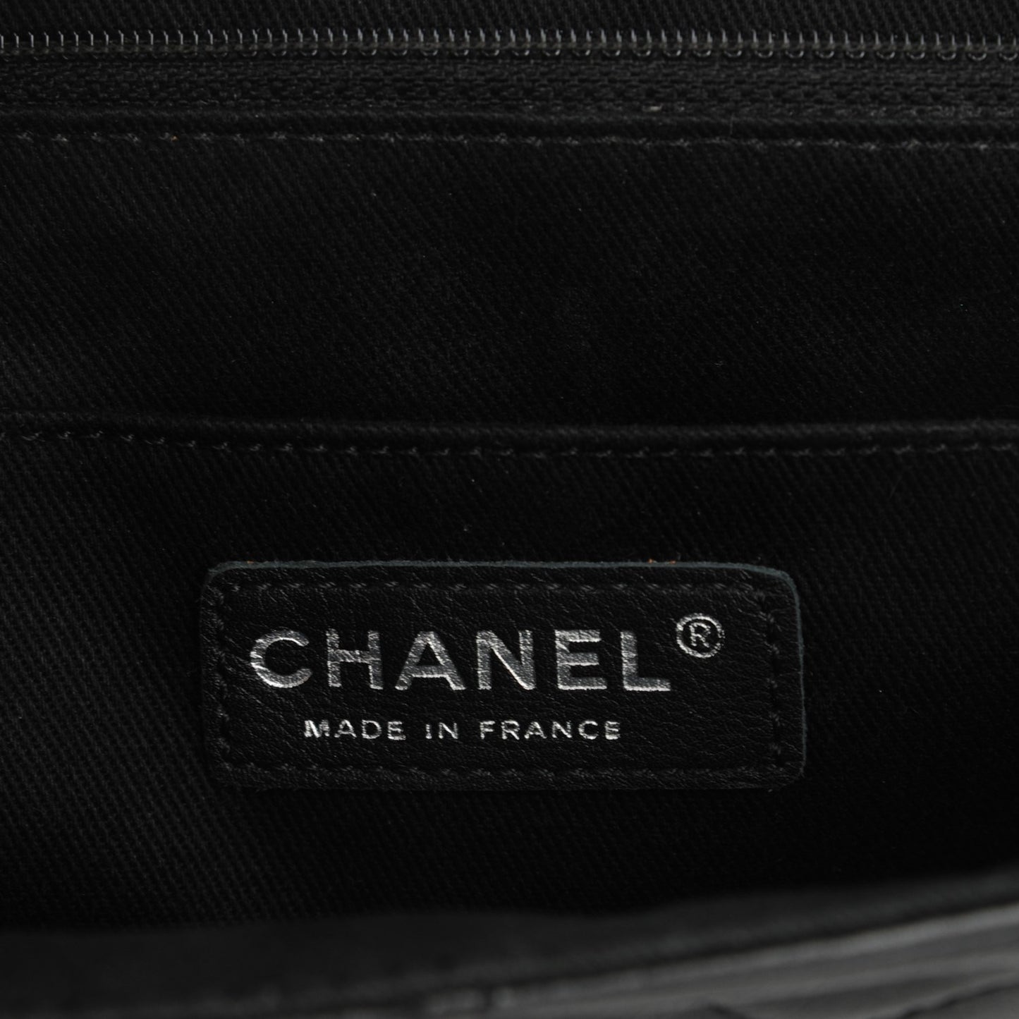 Calfskin Quilted In the Business Flap Bag Black