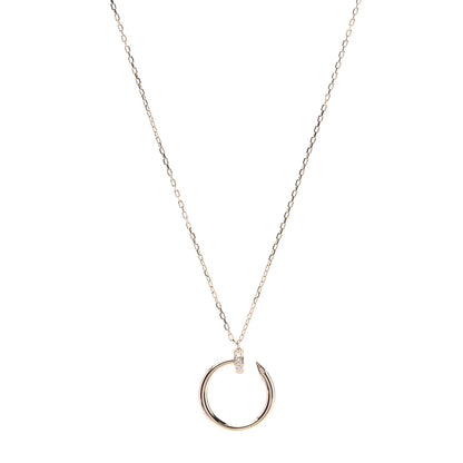 Cartier 18K Yellow Gold Diamond Juste Un Clou Pendant Necklace 1 of 8
