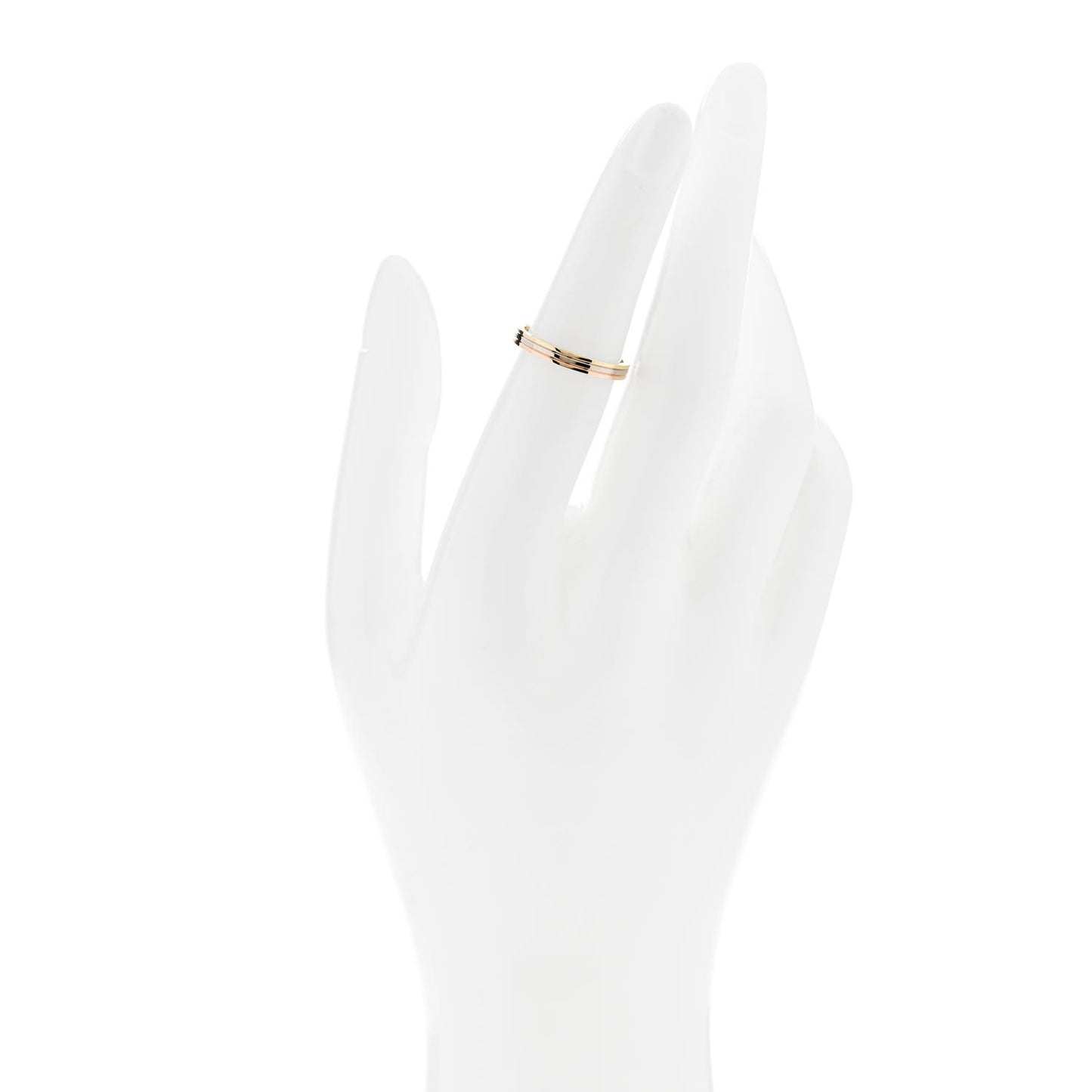 18K Pink White Yellow Gold 2.5mm Vendome Louis Cartier Wedding Band Ring 51 5.75