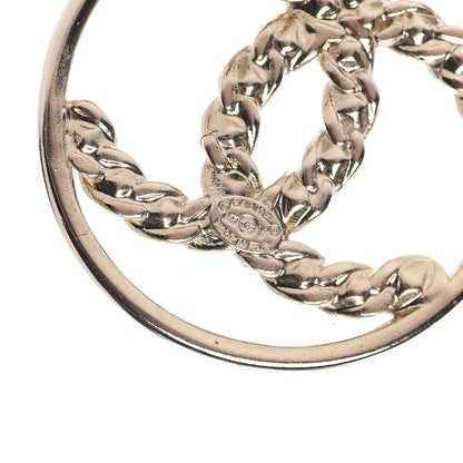 Chanel Baguette Crystal High Society CC Drop Earrings Gold 4 of 6