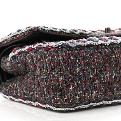 Chanel Tweed Quilted Medium Double Flap 8 of 15