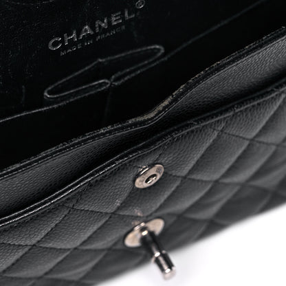 Chanel Caviar Quilted Medium Double Flap Black 12 of 13