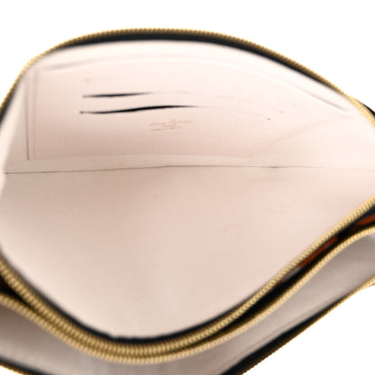 Louis Vuitton Monogram Giant Crafty Double Zip Pochette Creme Caramel 6 of 10