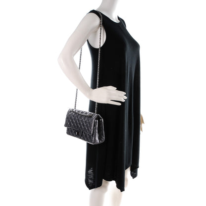 Chanel Metallic Calfskin Quilted 2.55 Reissue 225 Flap Dark Silver 2 of 7