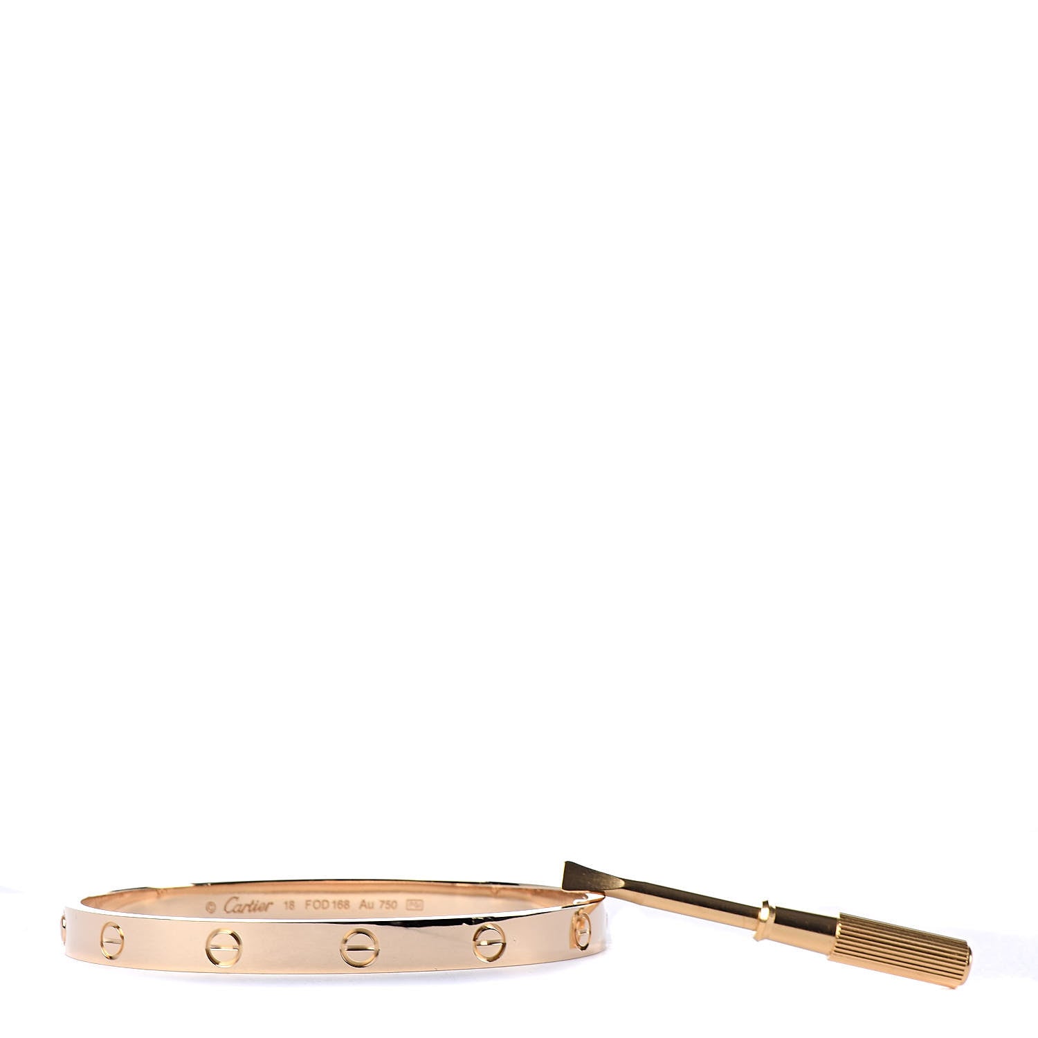 Cartier 18K Yellow Gold LOVE Bracelet 18 6 of 7