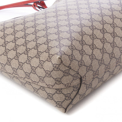 Gucci GG Supreme Monogram Medium Reversible Tote Beige Tobasco 5 of 7