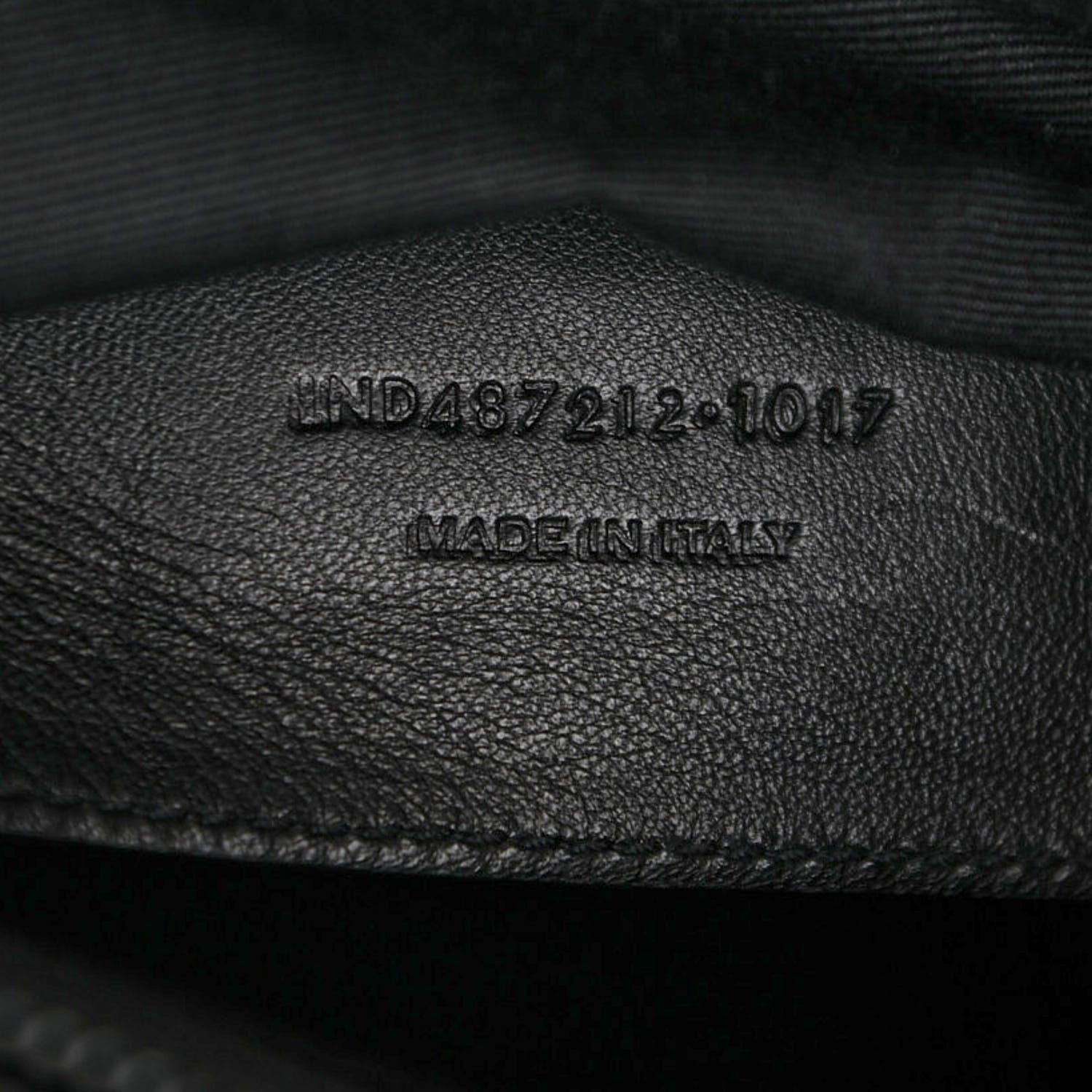 Saint Laurent Sheepskin Matelasse Chevron Monogram Monochrome Large College Satchel Black 9 of 9