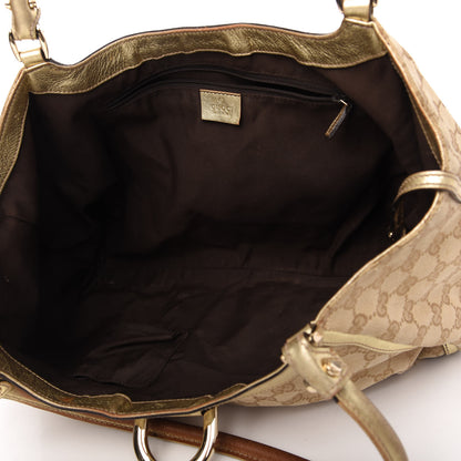 Gucci Monogram Large D Gold Hobo Metallic Gold 5 of 20