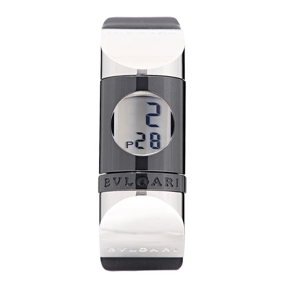 Bulgari Stainless Steel Calfskin 20mm IPNO Digital Watch 1 of 8