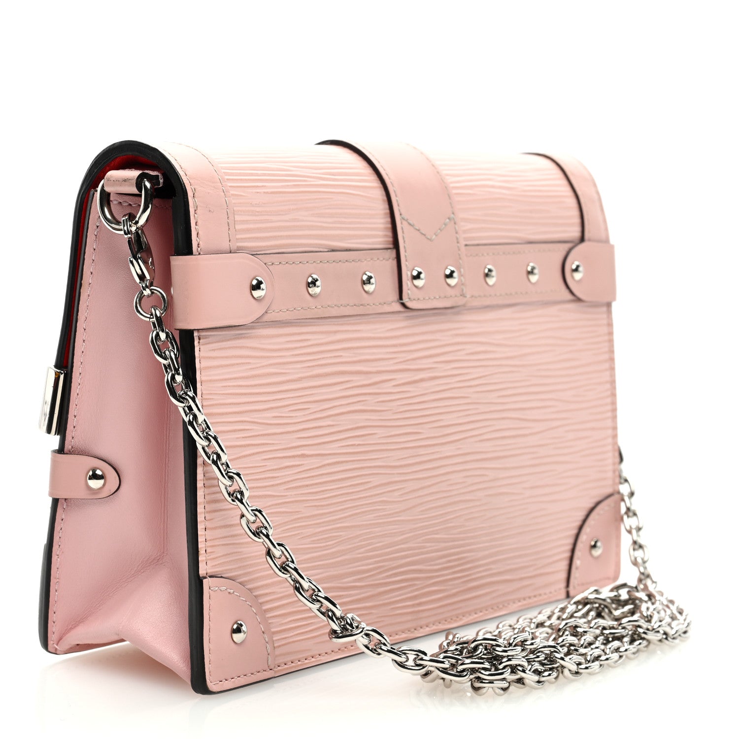 Louis Vuitton Epi Trunk Chain Wallet Rose Ballerine 3 of 8