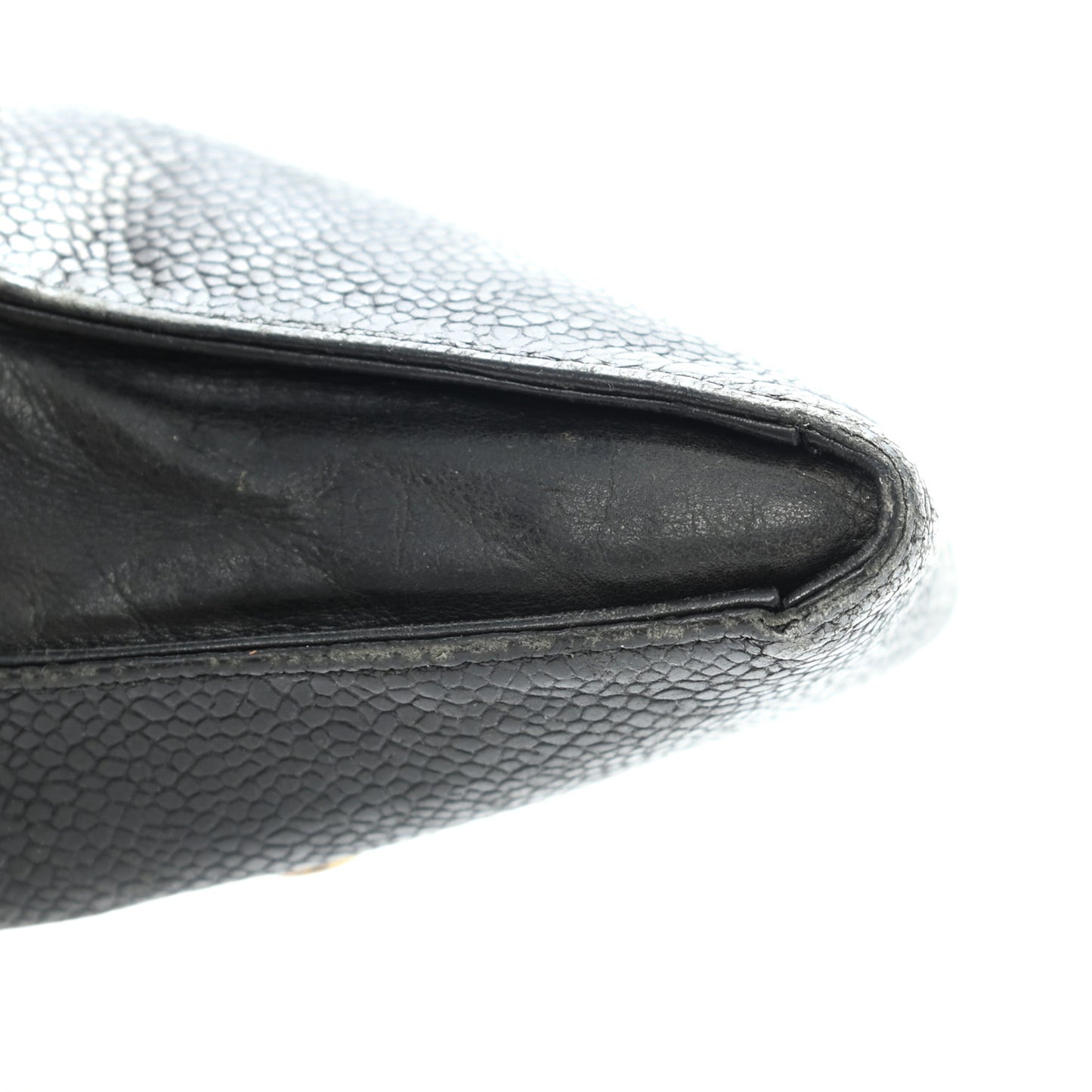Caviar Timeless CC Key Holder Bag Charm Black