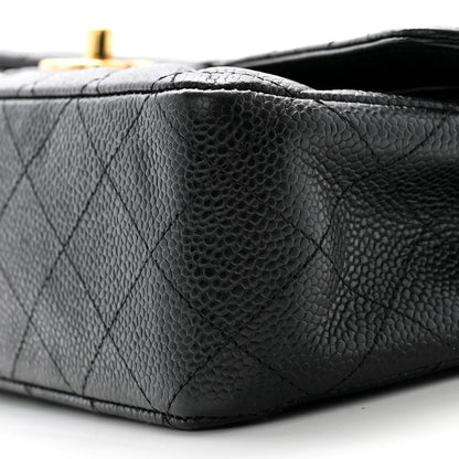 Chanel Caviar Quilted Medium Double Flap Black 10 of 11