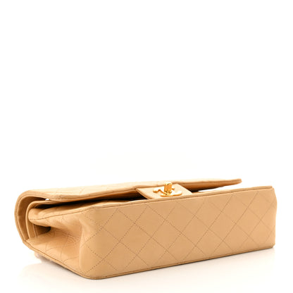 Chanel Lambskin Quilted Medium Double Flap Beige 4 of 14