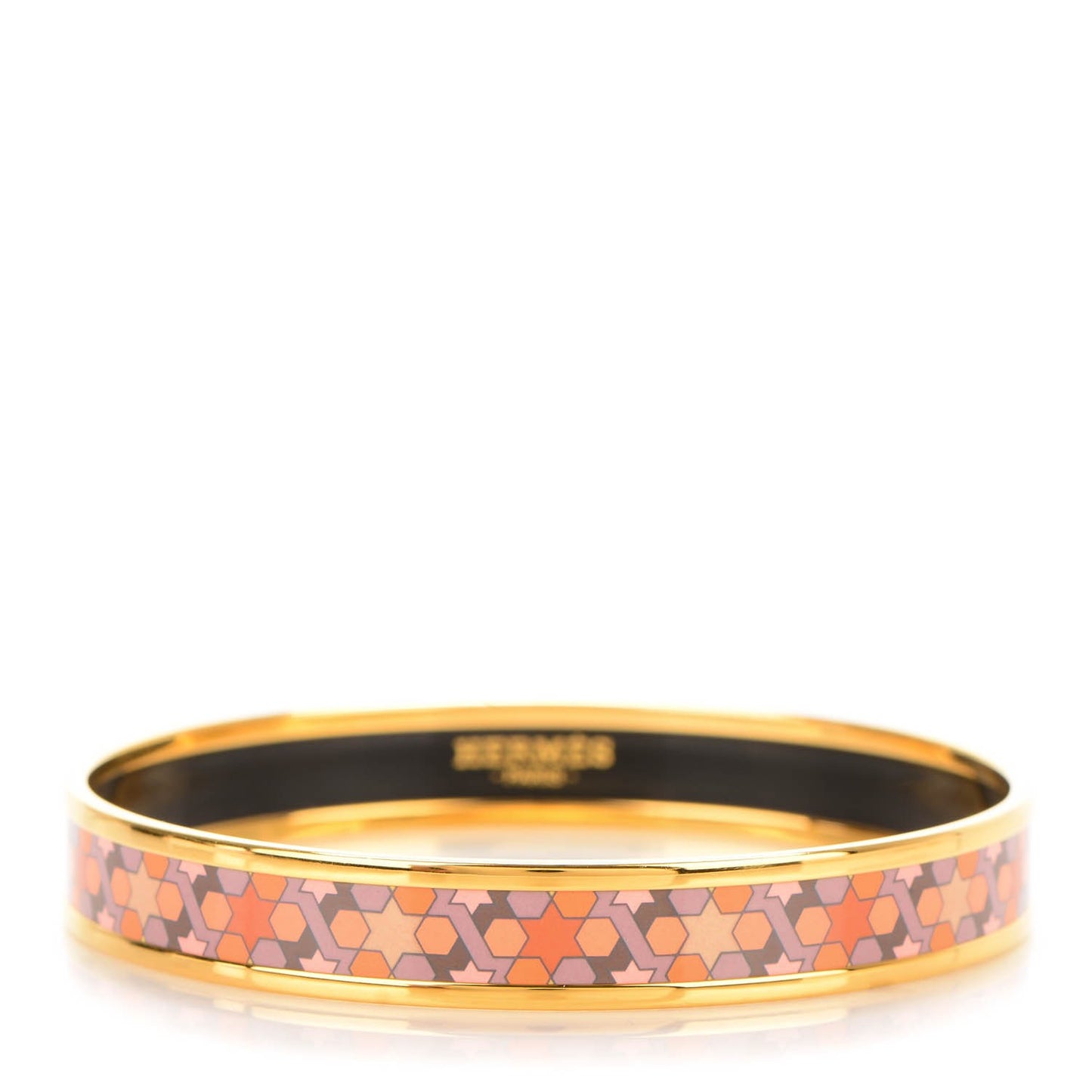 Enamel Printed Narrow Rose de Compas Bracelet 62