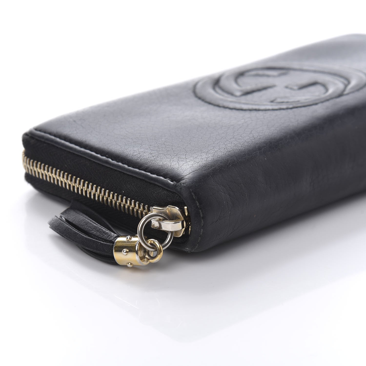 Gucci Calfskin Soho Zip Around Wallet Black 6 of 10
