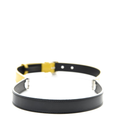 Louis Vuitton Calfskin 20mm Passion Belt 75 30 Black Yellow 3 of 6