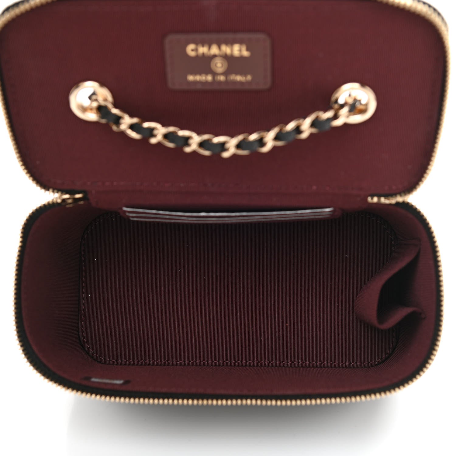 Chanel Caviar Quilted Small Vanity Case With Chain Black 5 of 10
