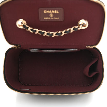 Chanel Caviar Quilted Small Vanity Case With Chain Black 5 of 10