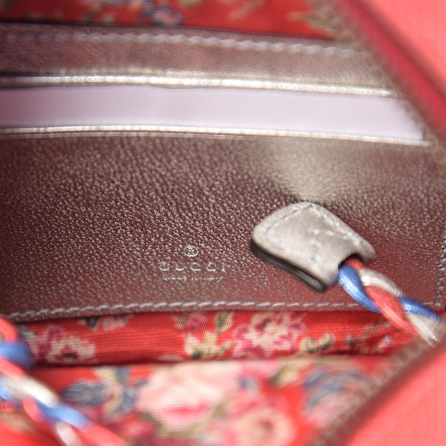 Laminated Nappa Trapuntata Mini Zumi Dome Shoulder Bag Rosso Marine Argento