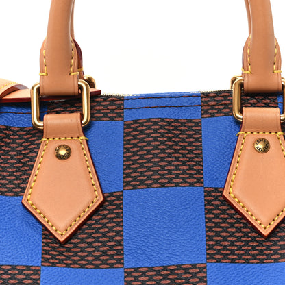Louis Vuitton Damier Pop Speedy Bandouliere 25 Blue 7 of 12
