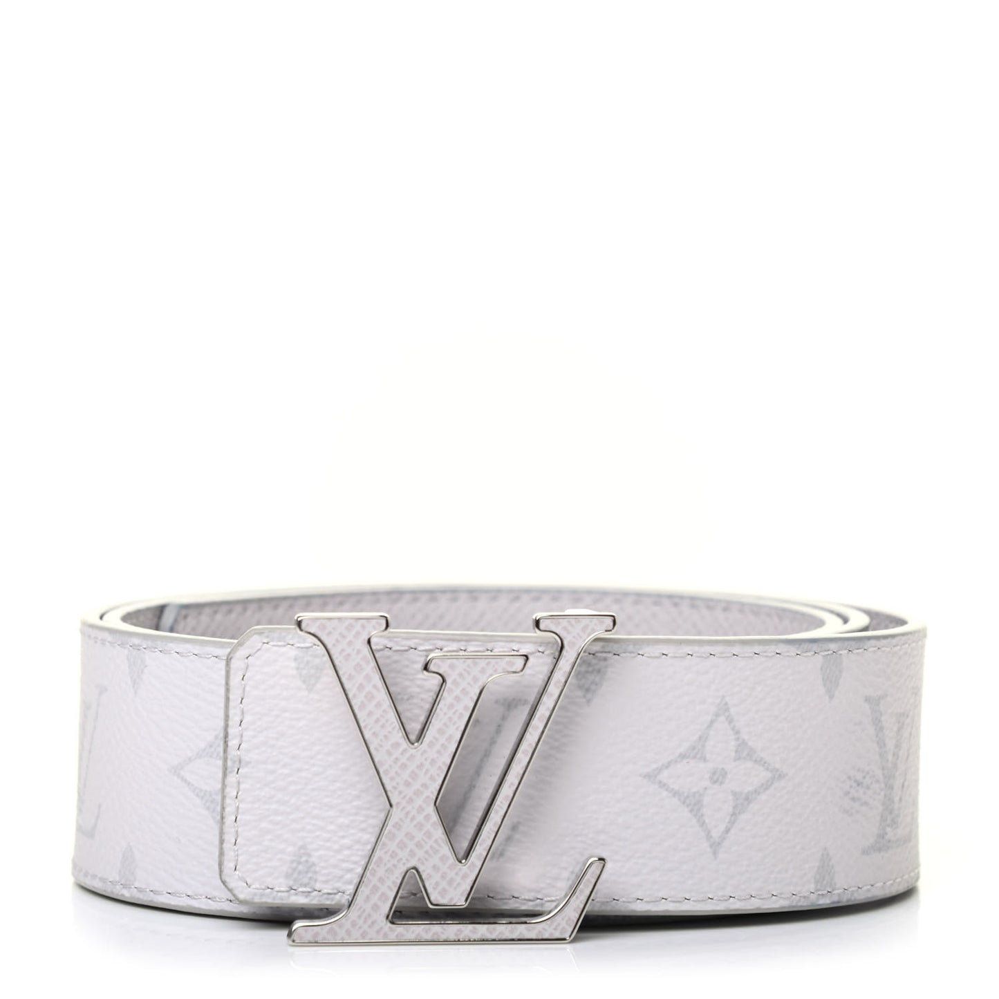 Taiga Monogram 40mm LV Initiales Belt 85 34 White