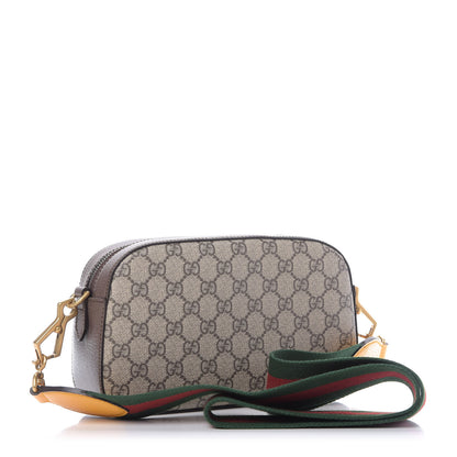 Gucci GG Supreme Monogram Web Neo Vintage Shoulder Bag Beige New Acero Crop 3 of 10