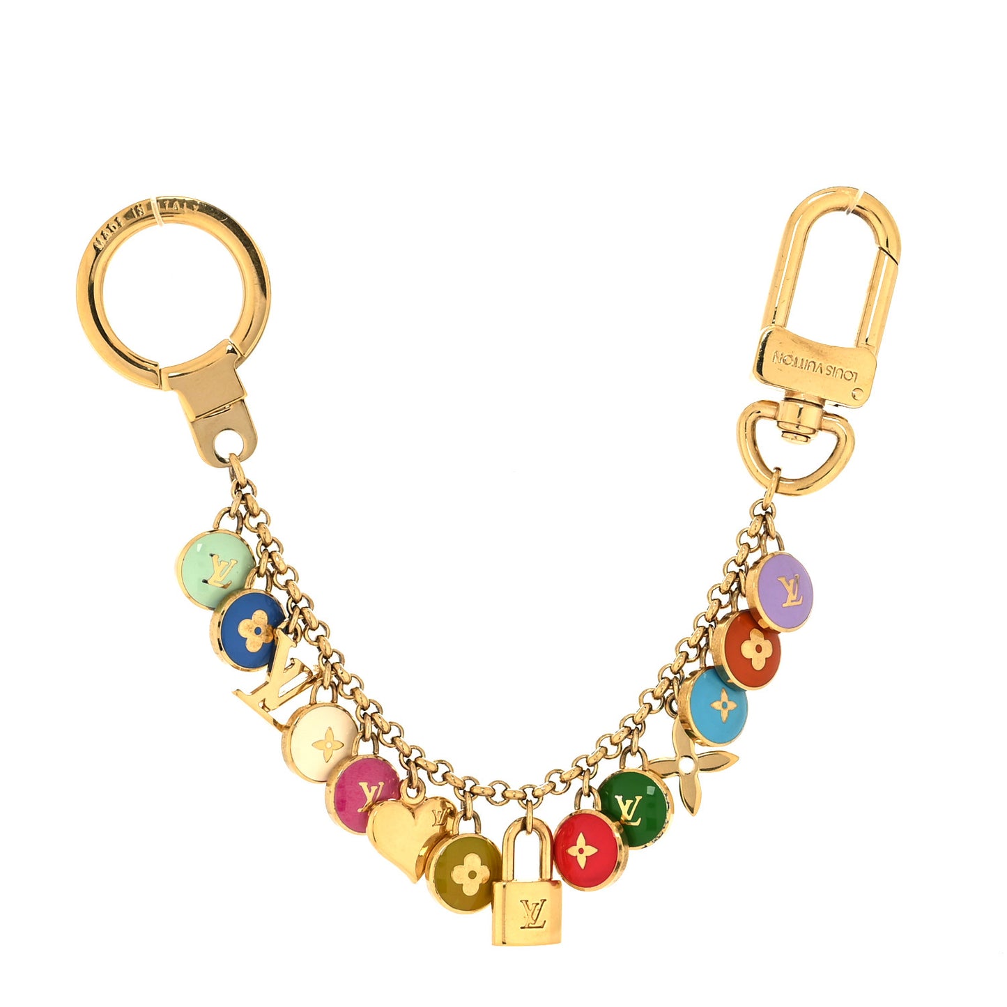 Pastilles Key Chain Bag Charm Multicolor