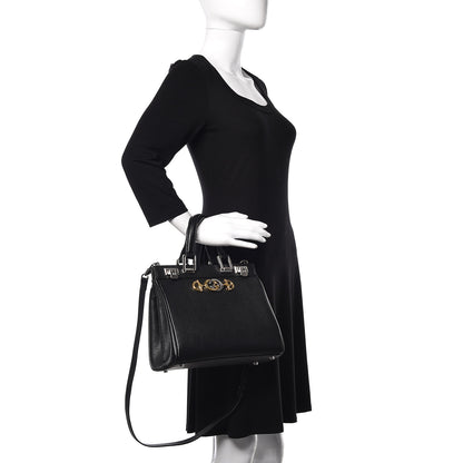 Gucci Grainy Calfskin Small Zumi Top Handle Bag Black 3 of 15
