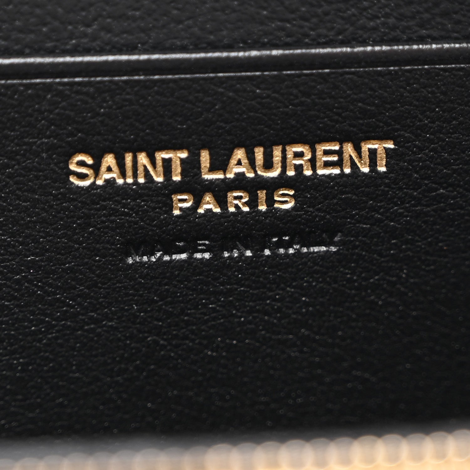 Saint Laurent Patent Matelasse Chevron Monogram Cassandre Compact Zip Around Card Wallet Dark Red Wine 6 of 9