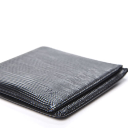 Louis Vuitton Epi 6 Card Billfold Wallet Black 7 of 9
