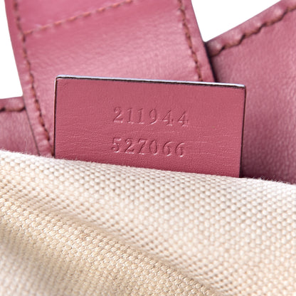 Gucci Monogram Margaux Calfskin Medium Sukey Tote Beige Ebony Vintage Rose 9 of 16