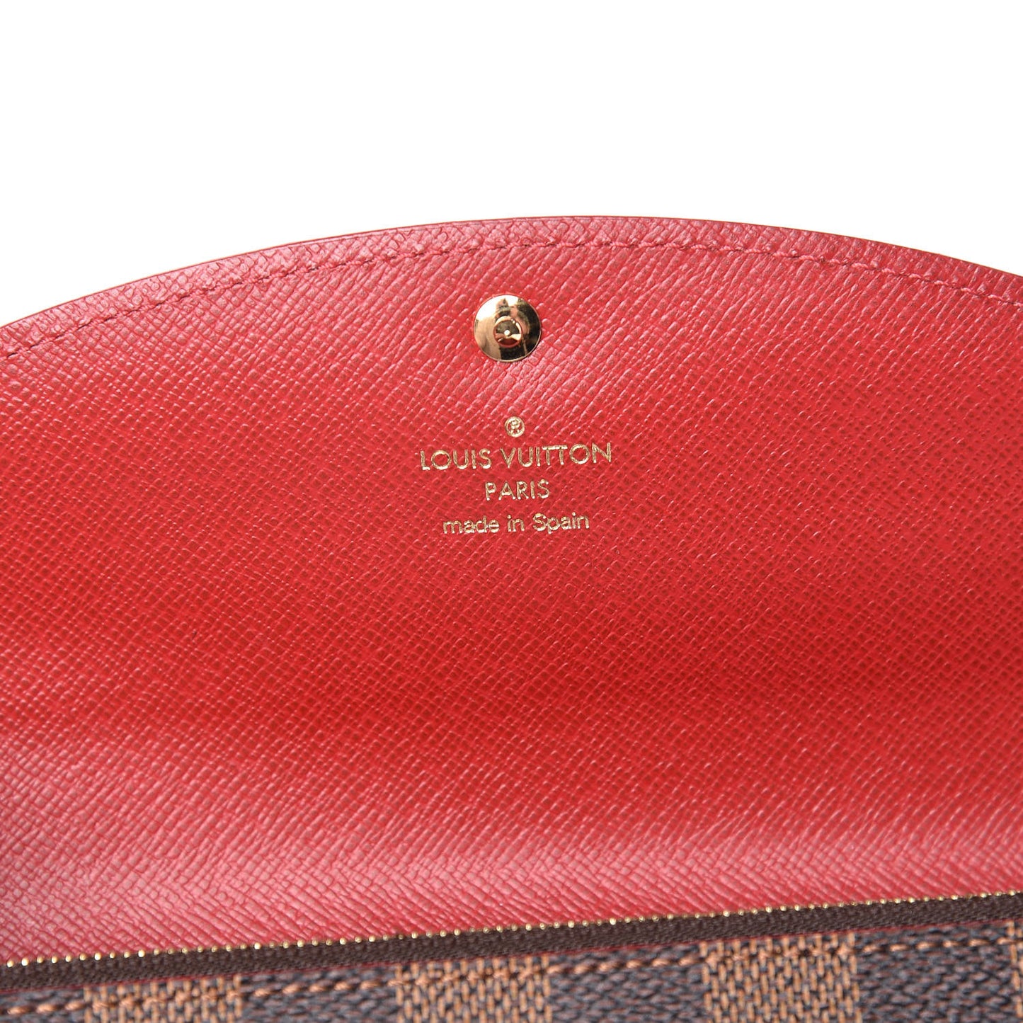 Damier Ebene Caissa Wallet Cherry